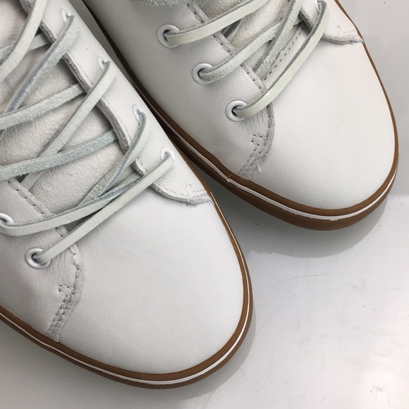 Ugg Hoyt Luxe White Leather Sneakers Mens New - Picture 7 of 8